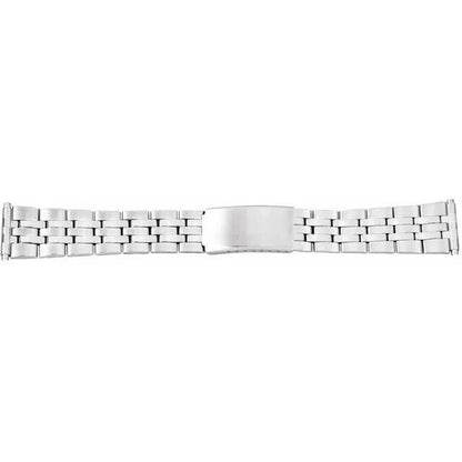 Ladies 12-16mm Stainless Steel Adjustable Spring-End Link Watch Band