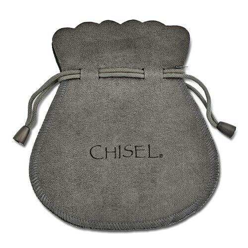 Chisel Stainless Steel Polished 37mm Diameter 2mm Hoop Earrings In Gift Pouch