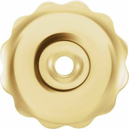 10K Yellow Gold Threaded Earring Back With 6.4mm Pad