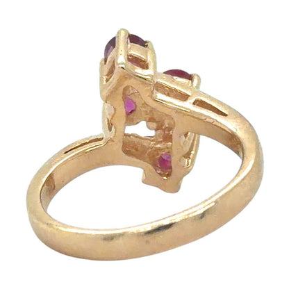 Ruby Four-Stone 14k Yellow Gold Ring 4.4g Size 4.5