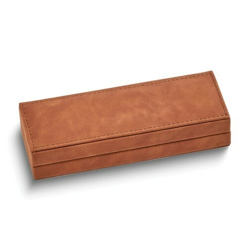Elegant Black Pen Set With Brown Leather Box