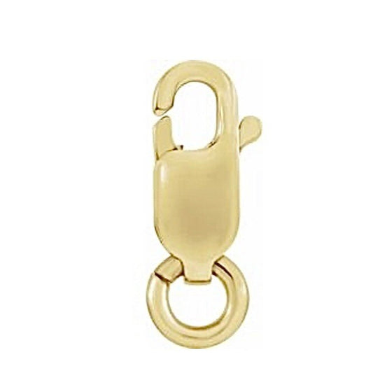 14K Yellow 7 x 2.75 mm Lobster Clasp with Ring