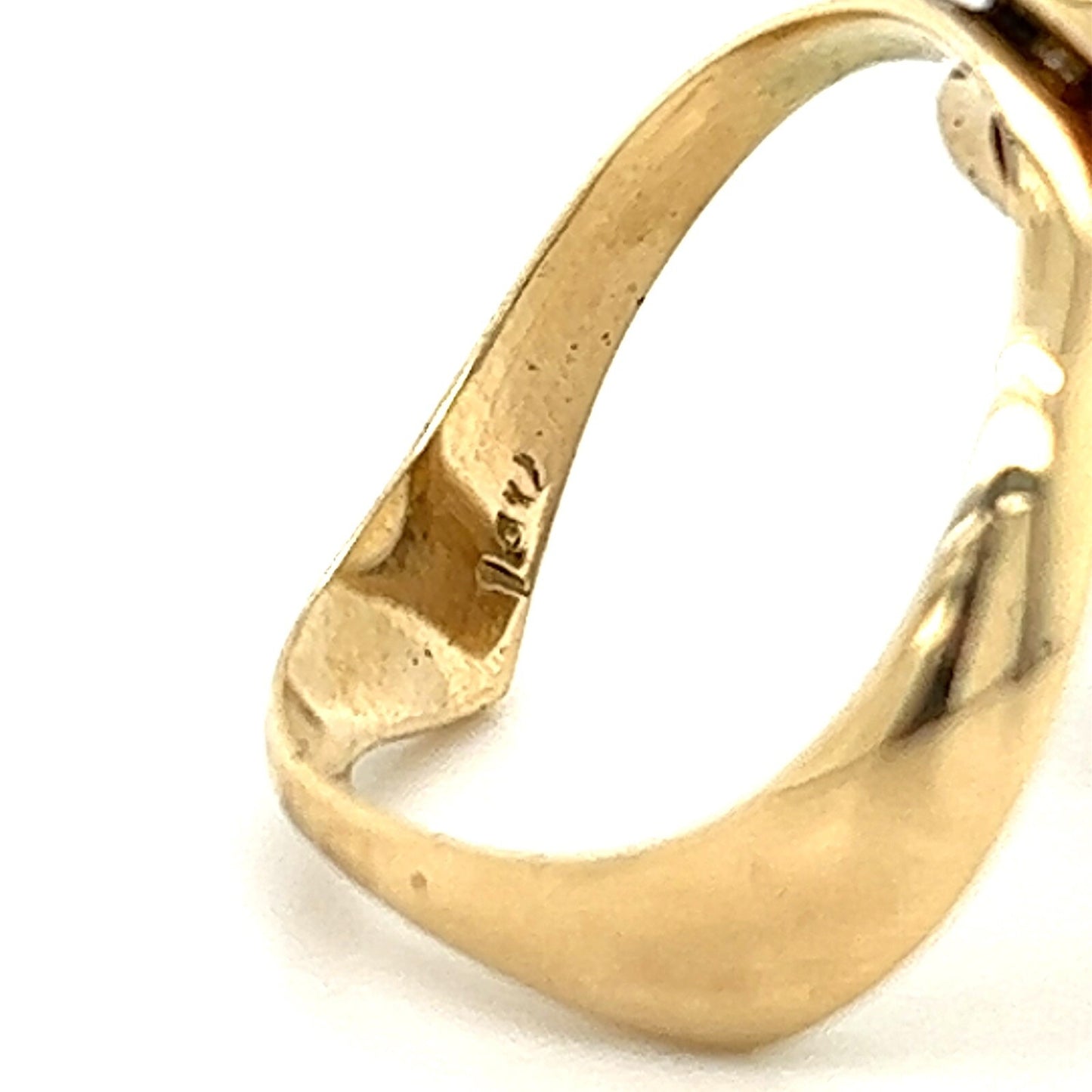 Created Opal Solitaire Ring Real Solid 14k Yellow Gold 7.4g Size 6.75