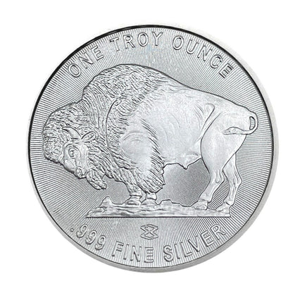 1 Troy Oz .999 Fine Silver Buffalo Round Coin