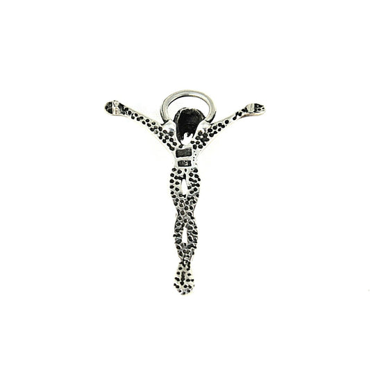 .925 Sterling Silver Artistic Crucifix Pendant 5.4g