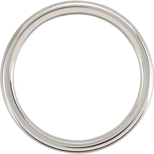 Dura Cobalt 4 mm Slightly Domed Band Size 10