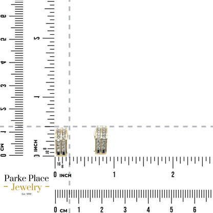 3/8ctw Diamond 14k Yellow Gold Huggie Earrings 4g (SI2-I1, G-I)