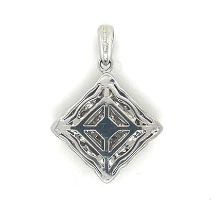 1/4ctw Diamond Pendant REAL Solid 14k White Gold 2.3g