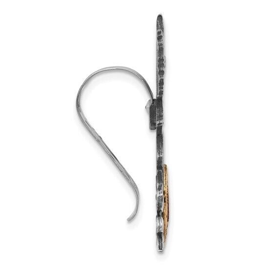 Pewter Finish and Gold-tone St Christopher and Guardian Angel Visor Clip