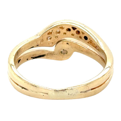 1/4ct Diamond 14k Yellow Gold Size 6.75 Wedding Ring Set 4.2g