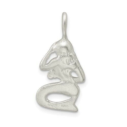 Sterling Silver Mermaid Pendant Charm 925