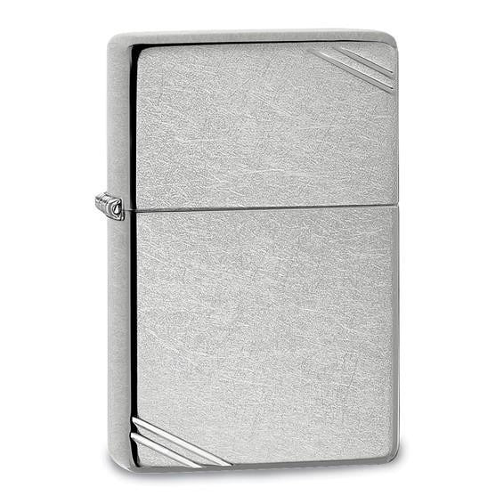 Zippo Vintage With Slashes Street Chrome Lighter Sleek Design Durable Metal