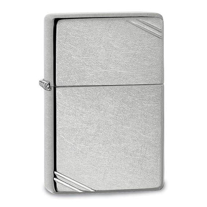 Zippo Vintage With Slashes Street Chrome Lighter Sleek Design Durable Metal