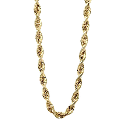 3mm 14k Yellow Gold 20 inch Rope Chain 12.7g