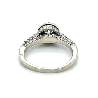 1 Ct Diamond Engagement Ring Solid 14k White Gold 6.75 G-H I2-3 Clarity 4.5g