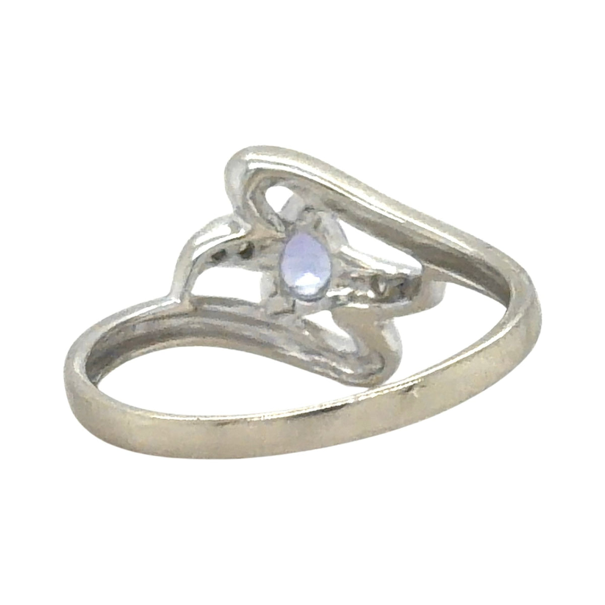 Tanzanite & Diamond 14k White Gold Ring 2.4g Size 7