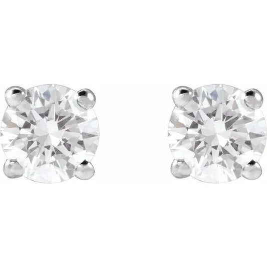 14K White Gold 1/2 CTW Lab-Grown Diamond Stud Earrings