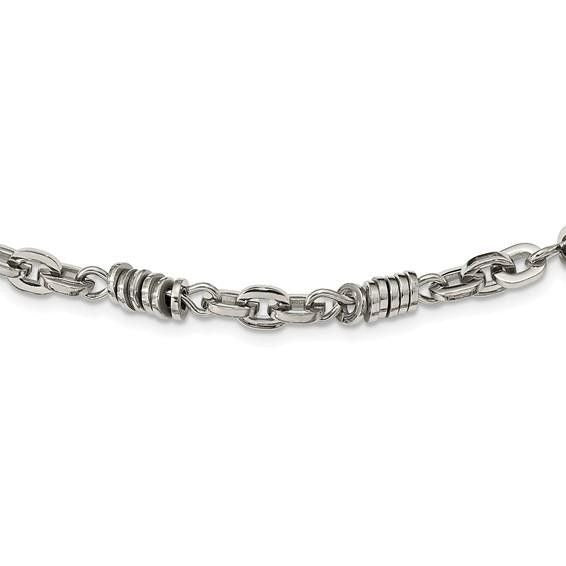 Chisel Stainless Steel Polished 20 Inch Necklace With Lobster Clasp