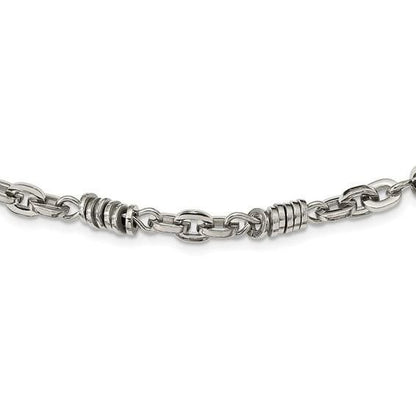Chisel Stainless Steel Polished 20 Inch Necklace With Lobster Clasp
