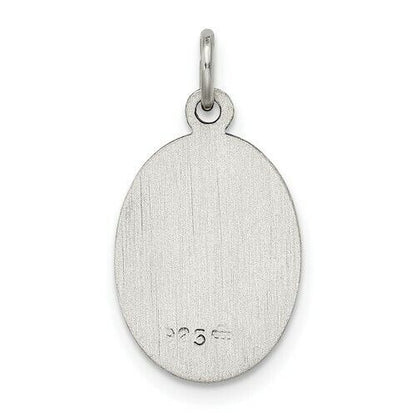 Sterling Silver Our Lady Of Guadalupe Pendant 20mm x 11mm  Charm