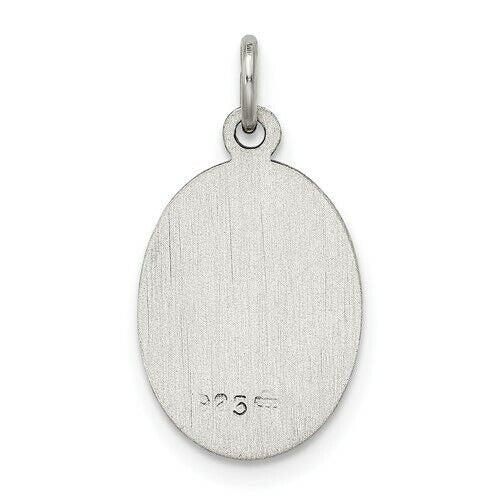 Sterling Silver Our Lady Of Guadalupe Pendant 20mm x 11mm  Charm