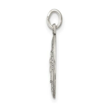Sterling Silver Our Lady Of Guadalupe Pendant 20mm x 11mm  Charm