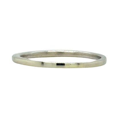 1/15ctw Diamond 14k White Gold Band Ring 1.4g Size 6.25