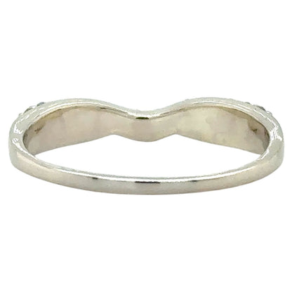 1/5ctw Diamond 14k White Gold Enhancer Band Ring 2.7g Size 10.5 (SI2-I1,G-I)