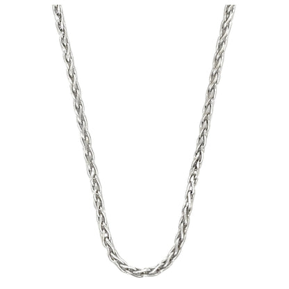 14k White Gold 16 inch Wheat Chain 2.4g