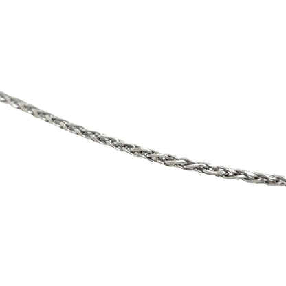14k White Gold 16 inch Wheat Chain 2.4g