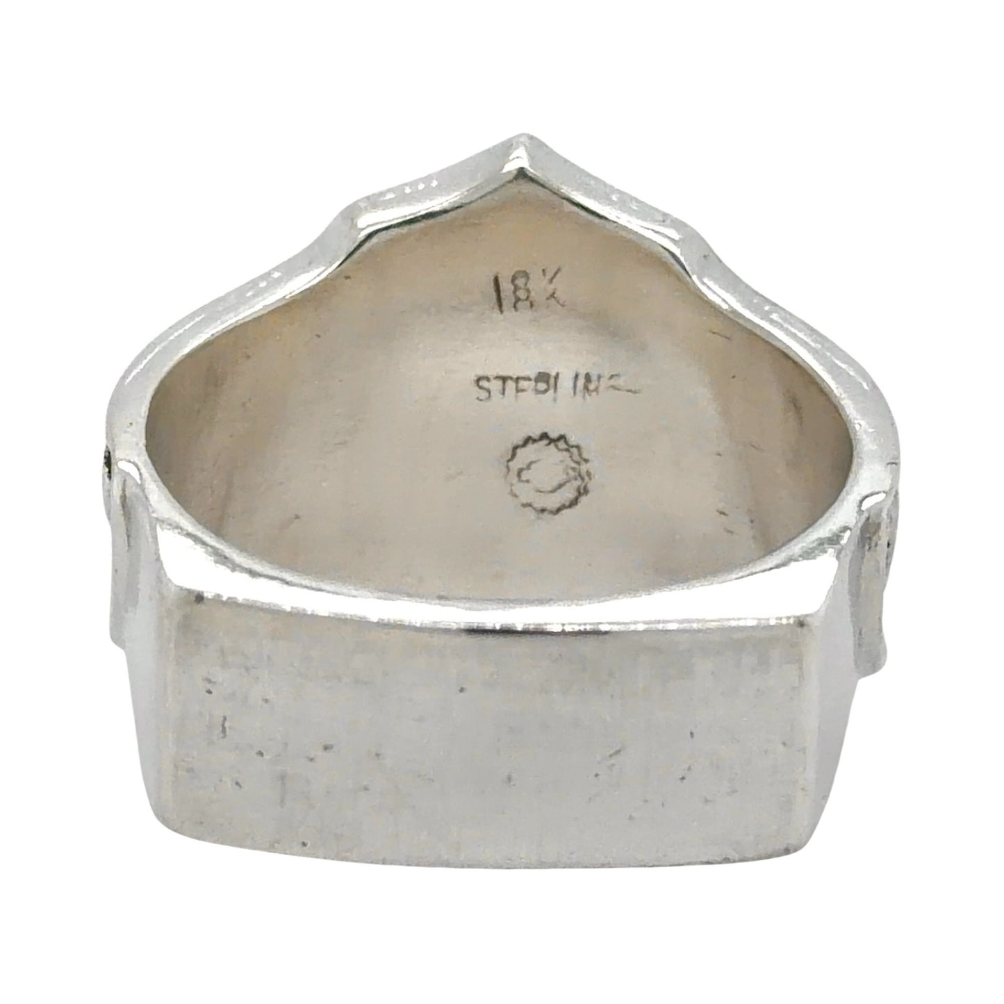Harley Davidson Sterling Silver & 18k Yellow Gold 100th Anniversary Ring Size 13.25 23.9g