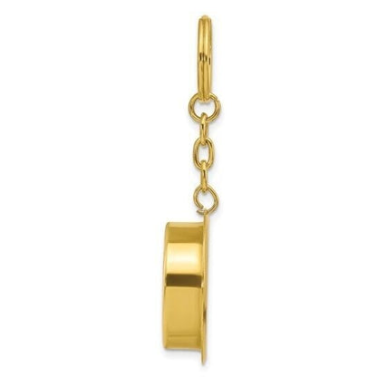 Brass Nautical Compass Key Ring