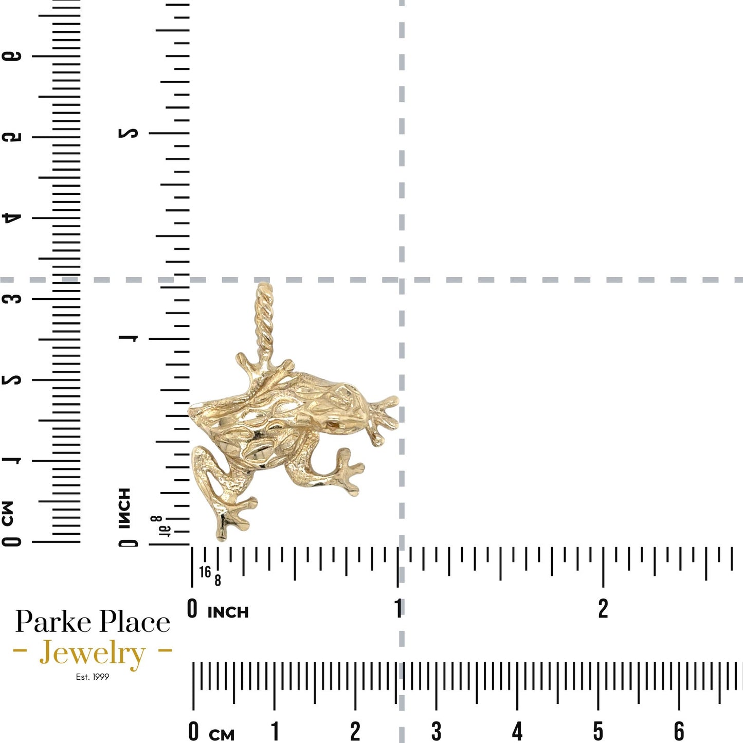 14K Yellow Gold Frog Pendant Charm 4.1g  Unique Animal Design