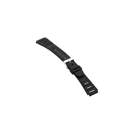 Men's 18mm Black Polyurethane Diver Watch Strap Band