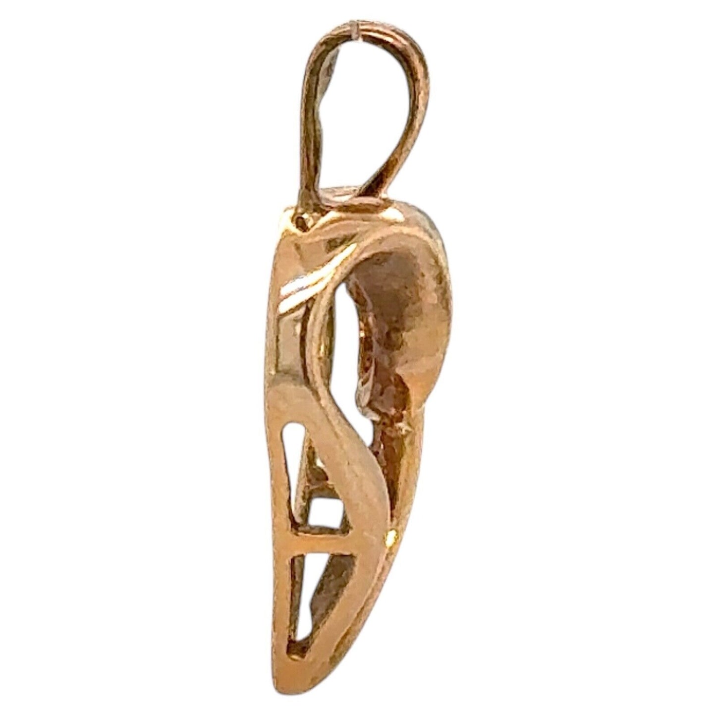 1/7ctw Diamond Accent 10k Yellow Gold Heart Pendant 2.0g