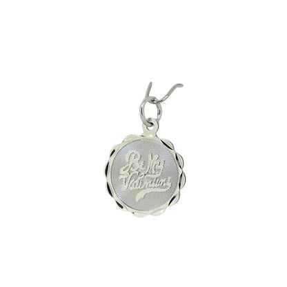 Sterling Silver "Be My Valentine" Engraved Pendant 21mm x 15mm