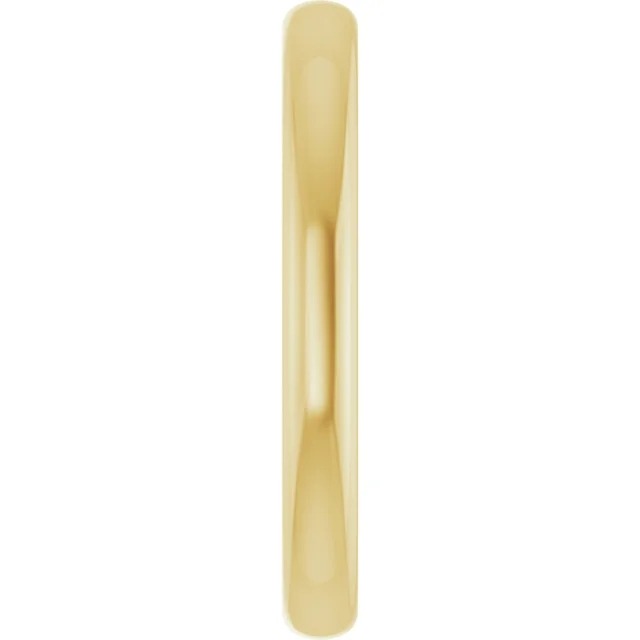 14K Yellow Gold 10x6 Mm ID Charm Bail Oval