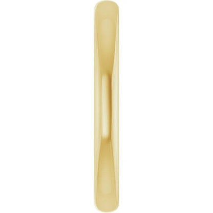 14K Yellow Gold 10x6 Mm ID Charm Bail Oval