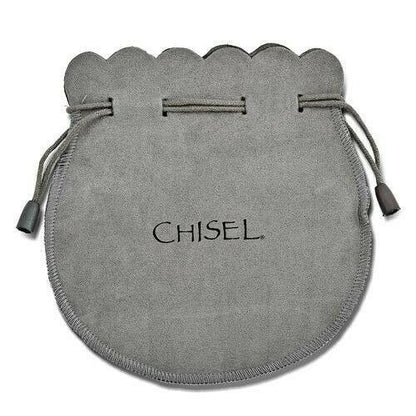 Chisel Stainless Steel Antiqued and Dragon Head Curb Chain Leather Bracelet
