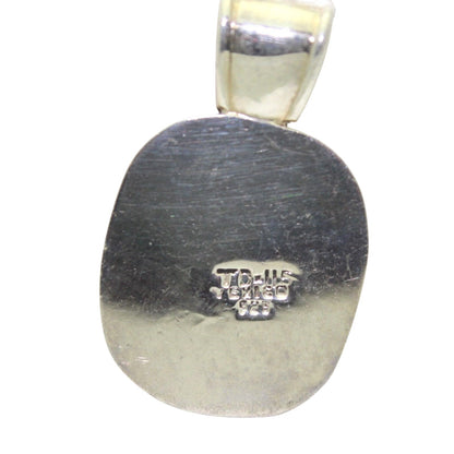 Solid .925 Sterling Silver Pendant Rope Texture 12.7g