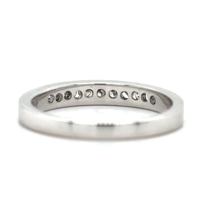 1/10ctw Diamond 14k White Gold Size 6.75 Band 2.5g