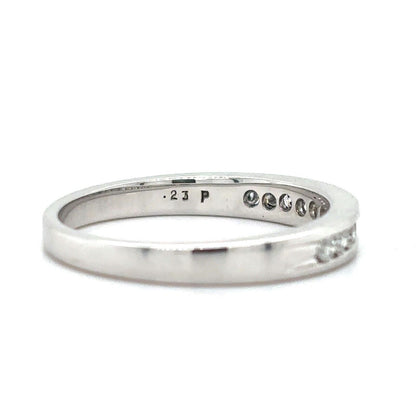 1/10ctw Diamond 14k White Gold Size 6.75 Band 2.5g