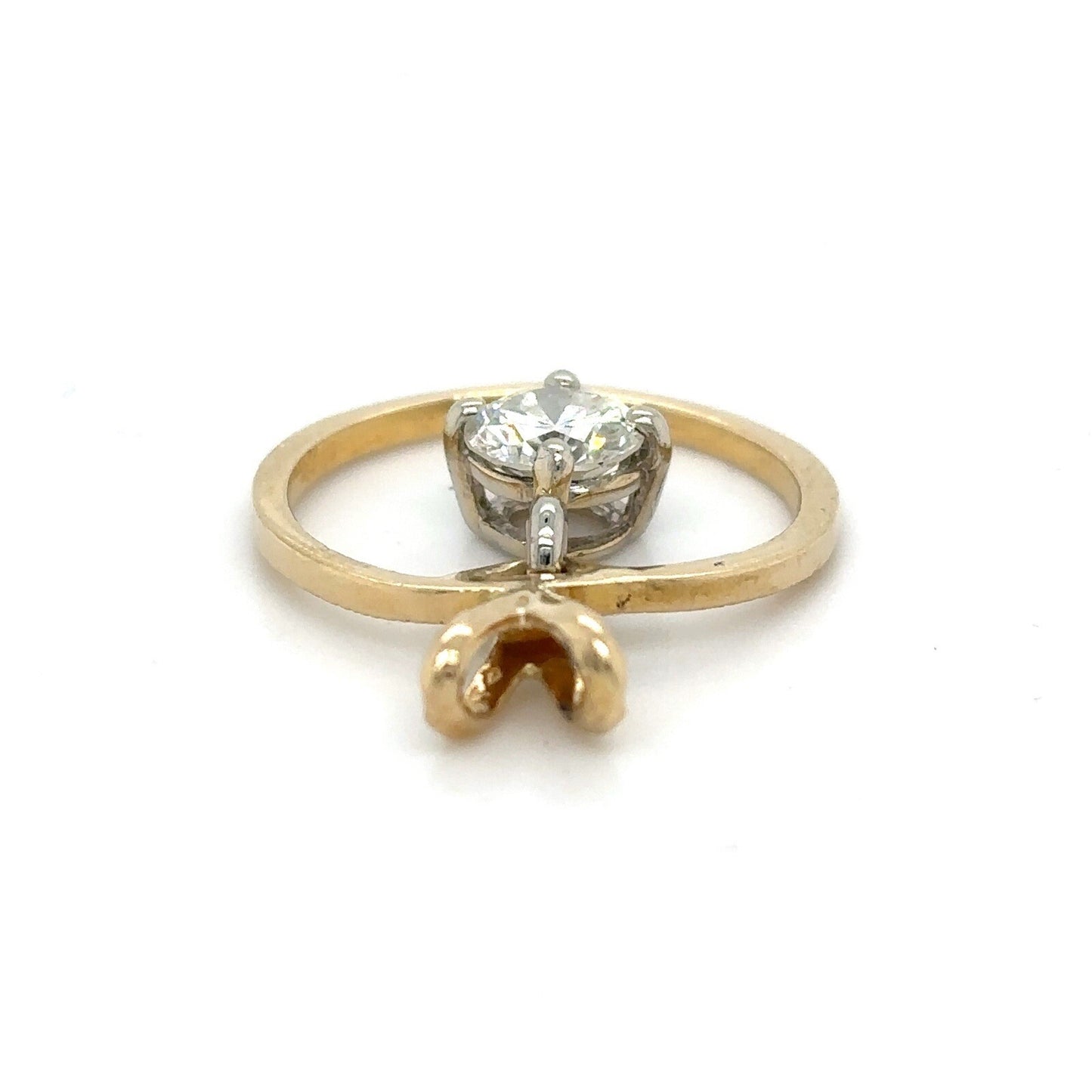 14k Yellow Gold .47ct Diamond Pendant 1.4g