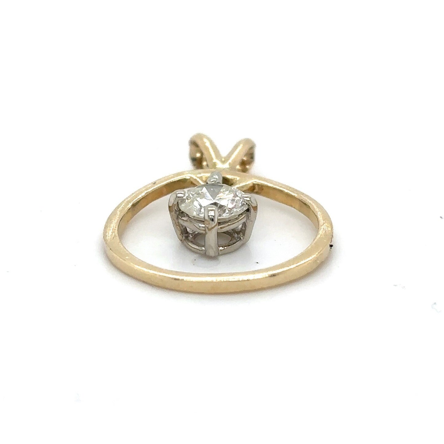 14k Yellow Gold .47ct Diamond Pendant 1.4g