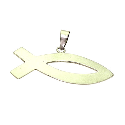 Christian Fish Pendant .925 Sterling Silver 11.0g Religious Symbol