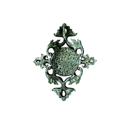 Vintage Turquoise Pendant Pin .925 Sterling Silver 14.5g