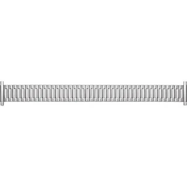 Mens 16-20 mm Stainless Straight, Spring End Expansion Watch Band