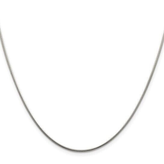 Sterling Silver 925 1.25mm Snake Chain 18 Inch Necklace