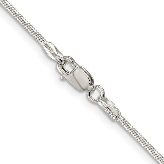 Sterling Silver 925 1.25mm Snake Chain 18 Inch Necklace
