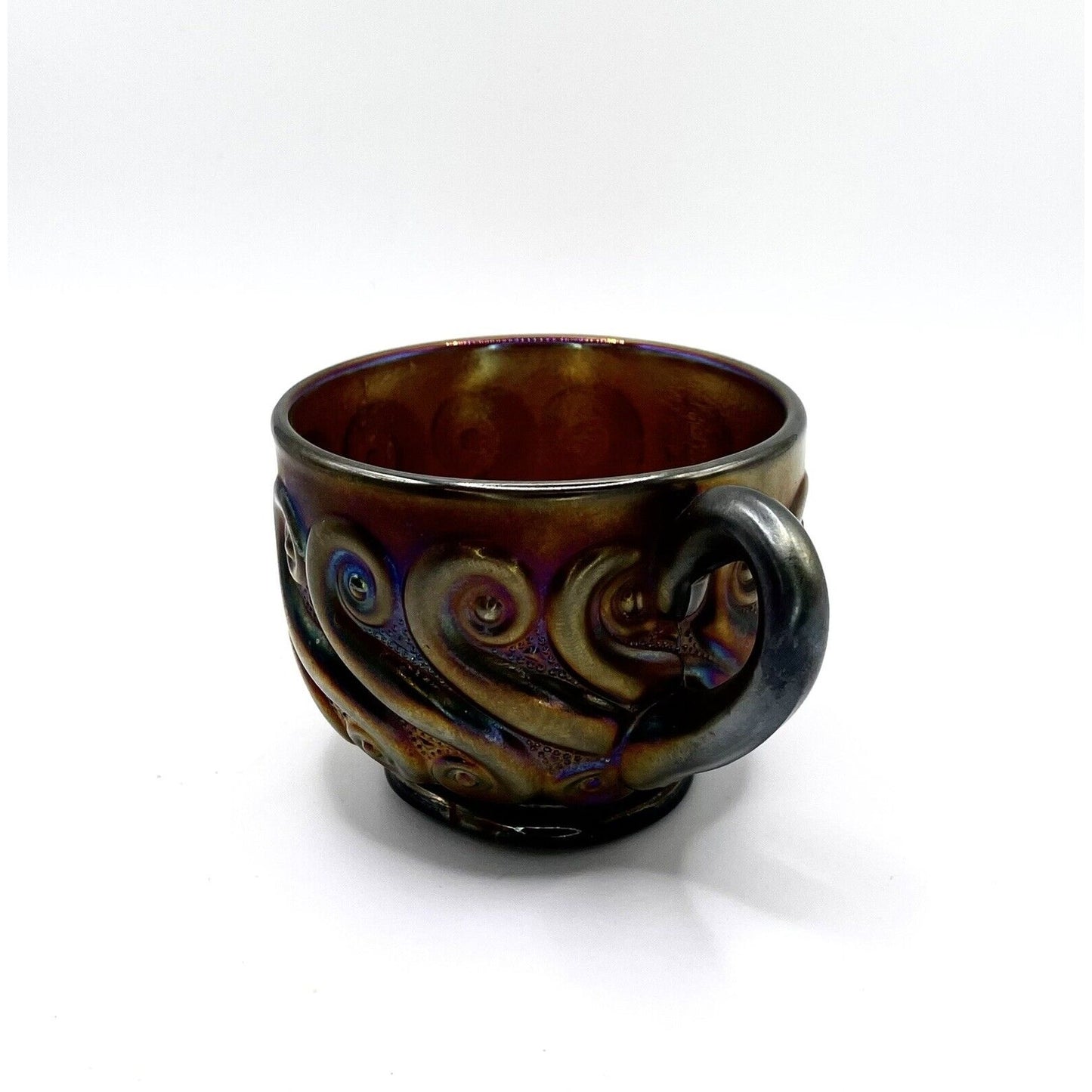 Vintage Carnival Glass Cup Dugan “S-repeat” Punch Cup in Amethyst